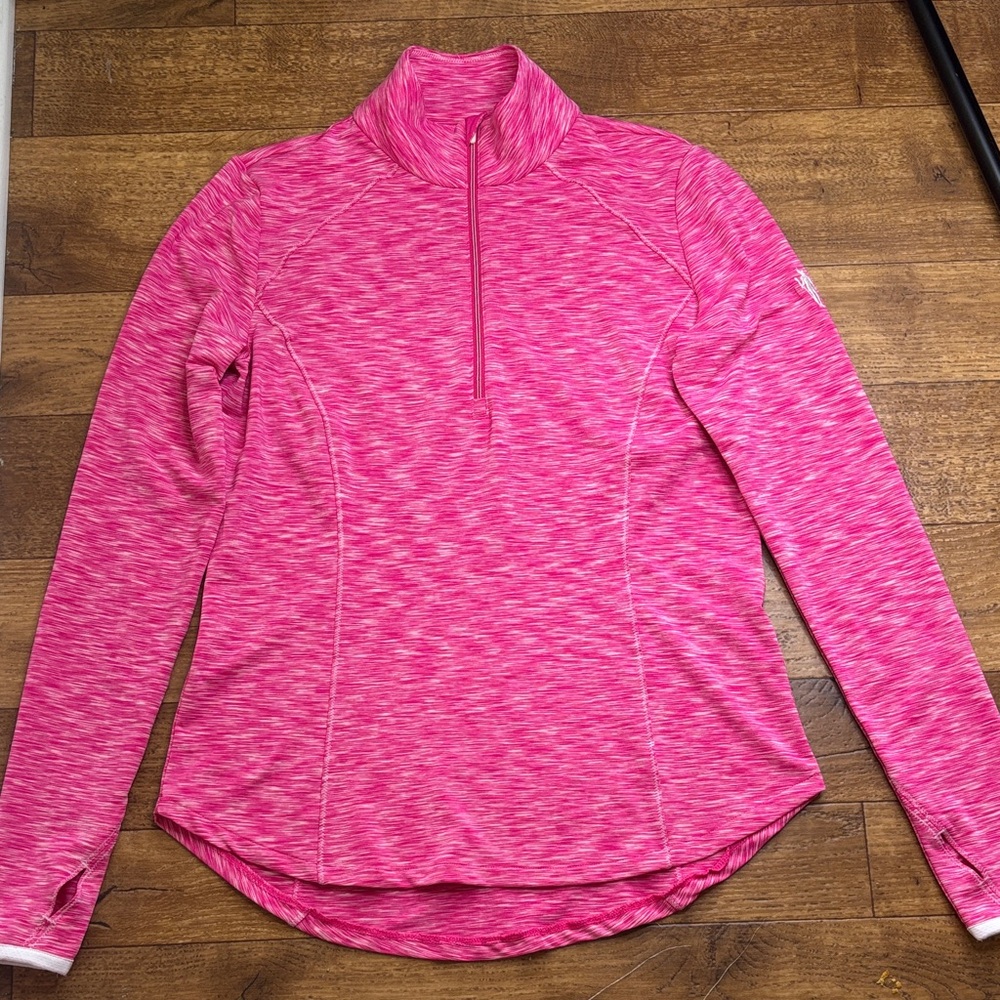 Zero Restriction Small Women’s Half-Zip Performance Shae Pullover Pink Heather